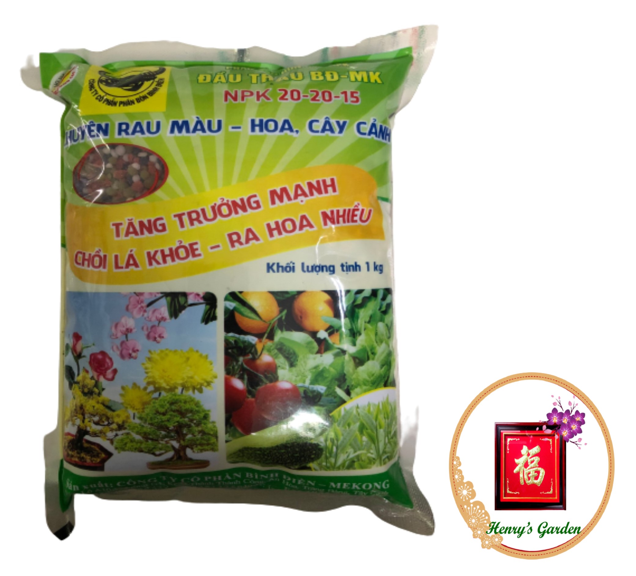 Phân bón đầu trâu mk 20-20-15 - #007a# 1kg