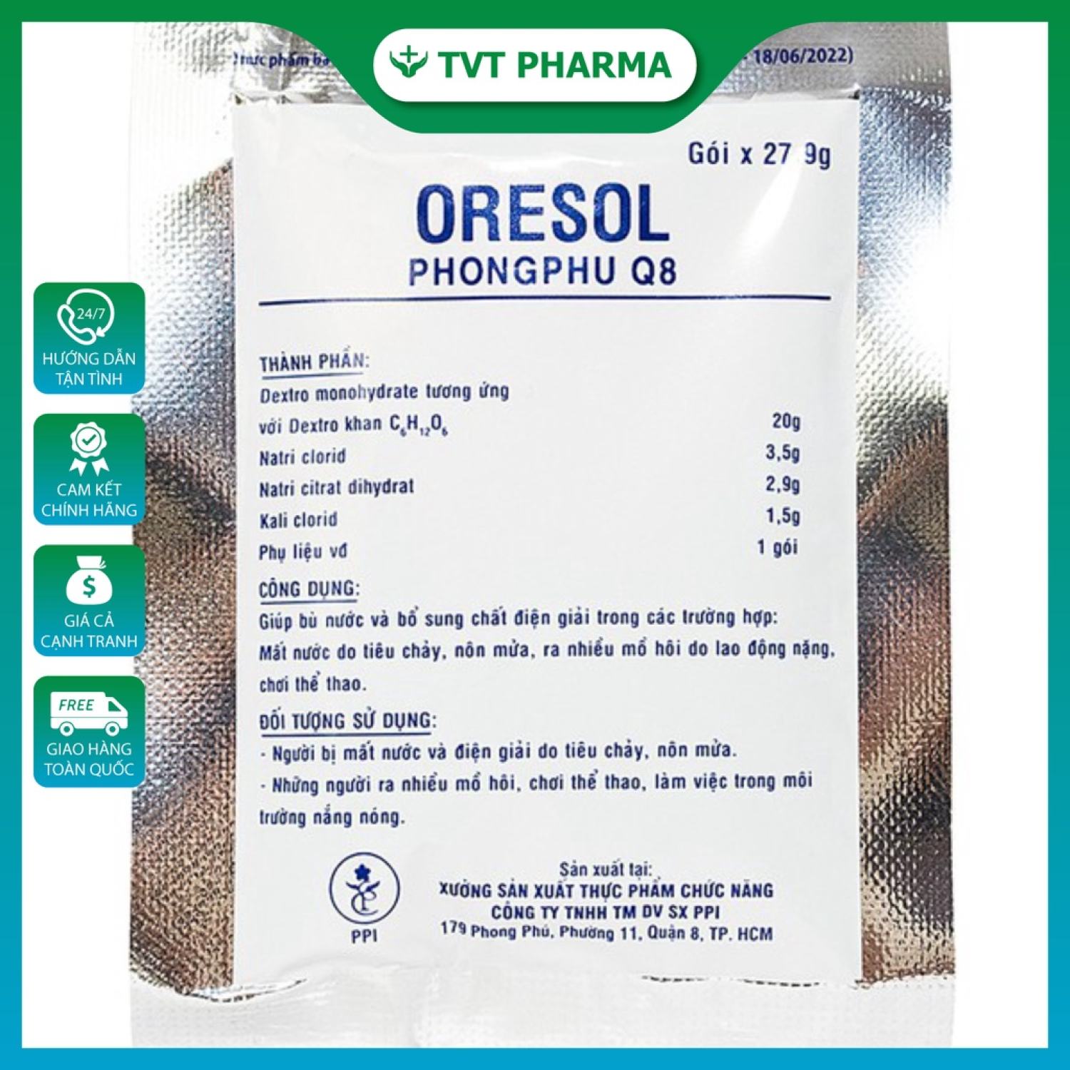 ORS ORESOL bù điện giải, mất nước - Phong Phú