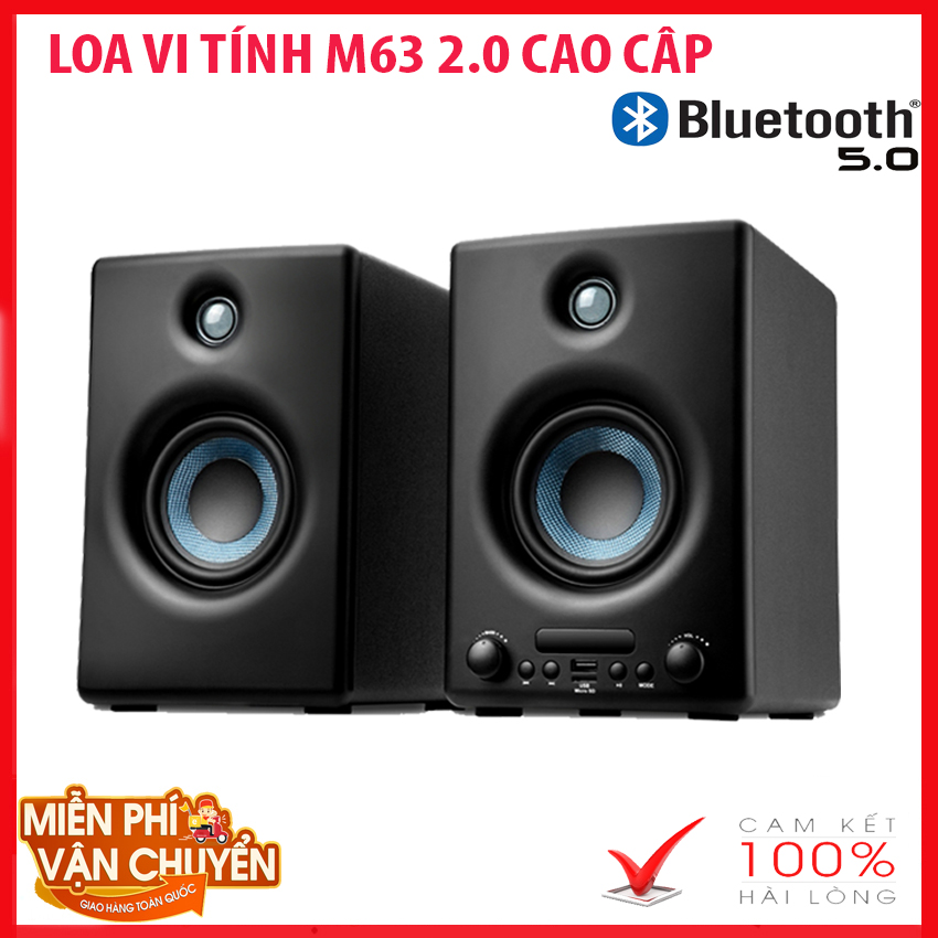 (SALE LOA-LOA SALE) ComBo Loa Vi Tính SUNSURE M63, Laptop Máy PC, Loa Vi tính nghe điện thoại, Điều chỉnh Bass Siêu Trầm, Treble Dễ Dàng, Loa Kiểm Âm DJ Chuyên Nghiệp Công Suất Lớn, Hỗ Trợ FM/USB/TF, Bluetooth Màn Hình LED, TF Âm Tha