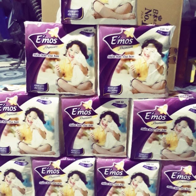 Khăn giấy emos 100 tờ
