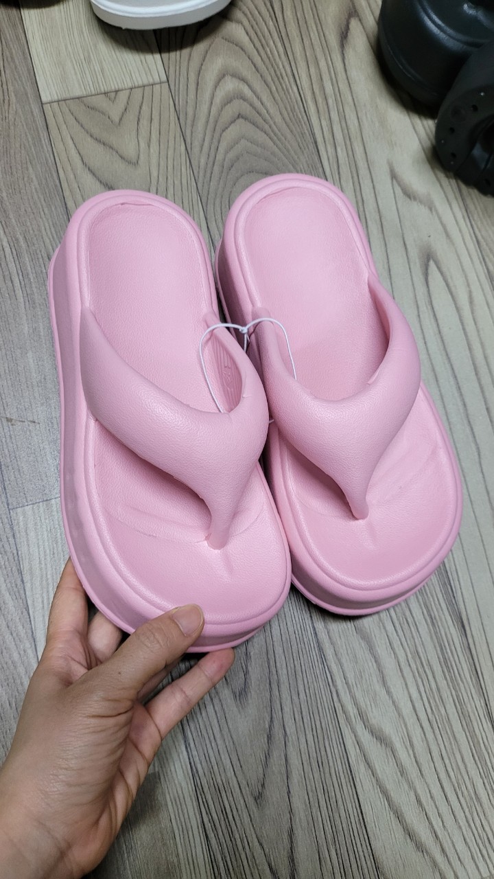 7628 TÔNG ĐỘN ĐẾ- Dép đi biển xỏ ngón đế cao 7cm dễ đi tăng chiều cao chống trượt thoải mái, dép tông đế dày độn đế