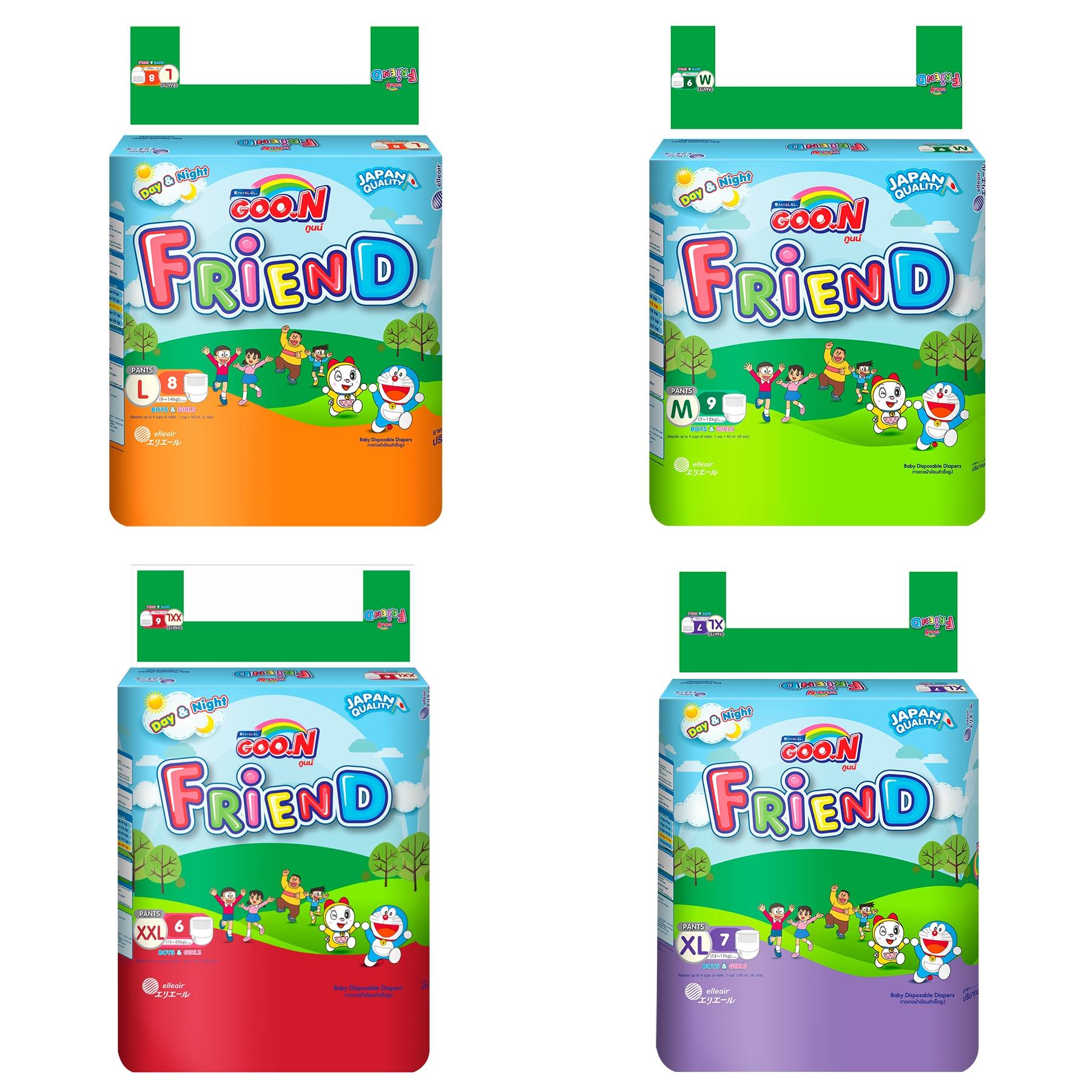 Tã quần goon friend bịch mini m9 - l8 -xl7 -xxl6