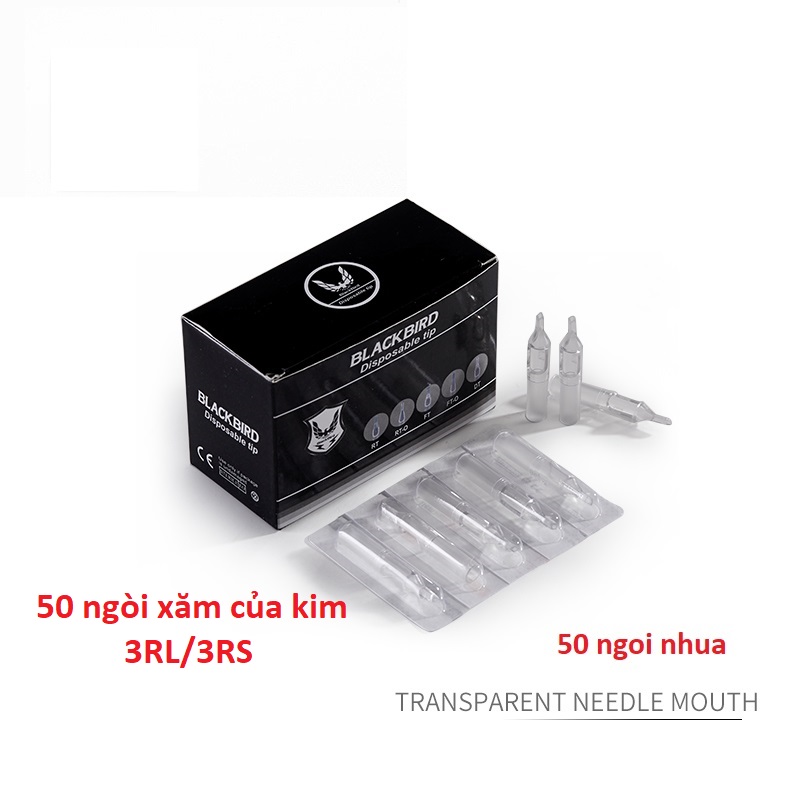 50 ngòi xăm kim 3rl/3rs ngòi kín blackbrid