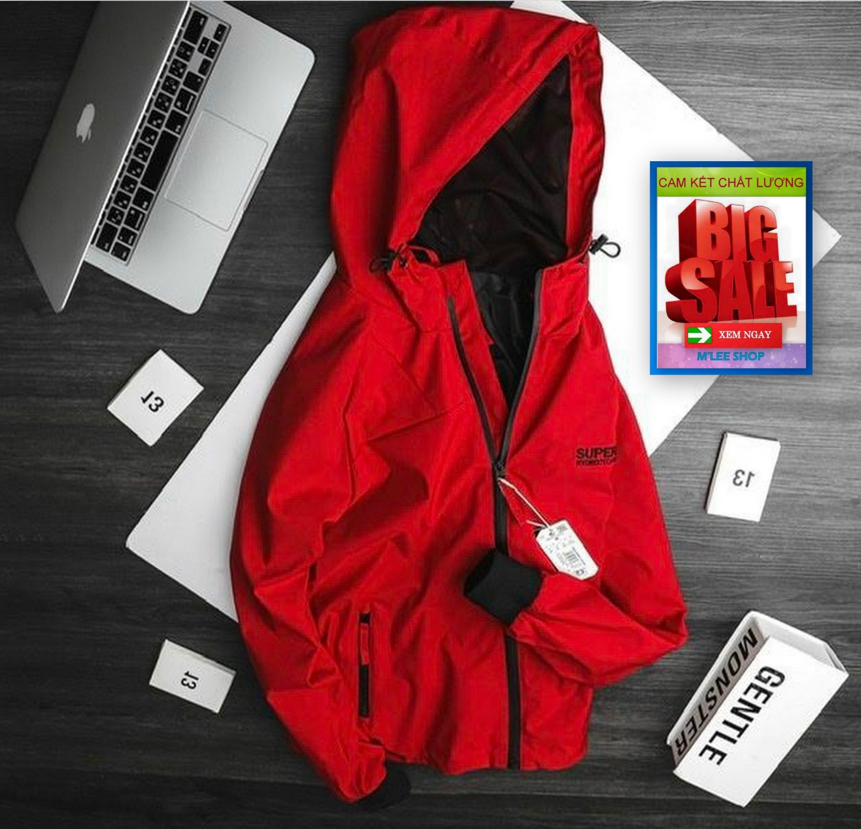 áo khoác dù nam cao cấp vải dù hàng xịn chuẩn shop M'LEE SHOP MẪU MỚI NHẤT AZK013 màu đỏ thiết kế trẻ trung phong cách hàn quốc cá tính năng động thời trang M'LEE SHOP ML01258