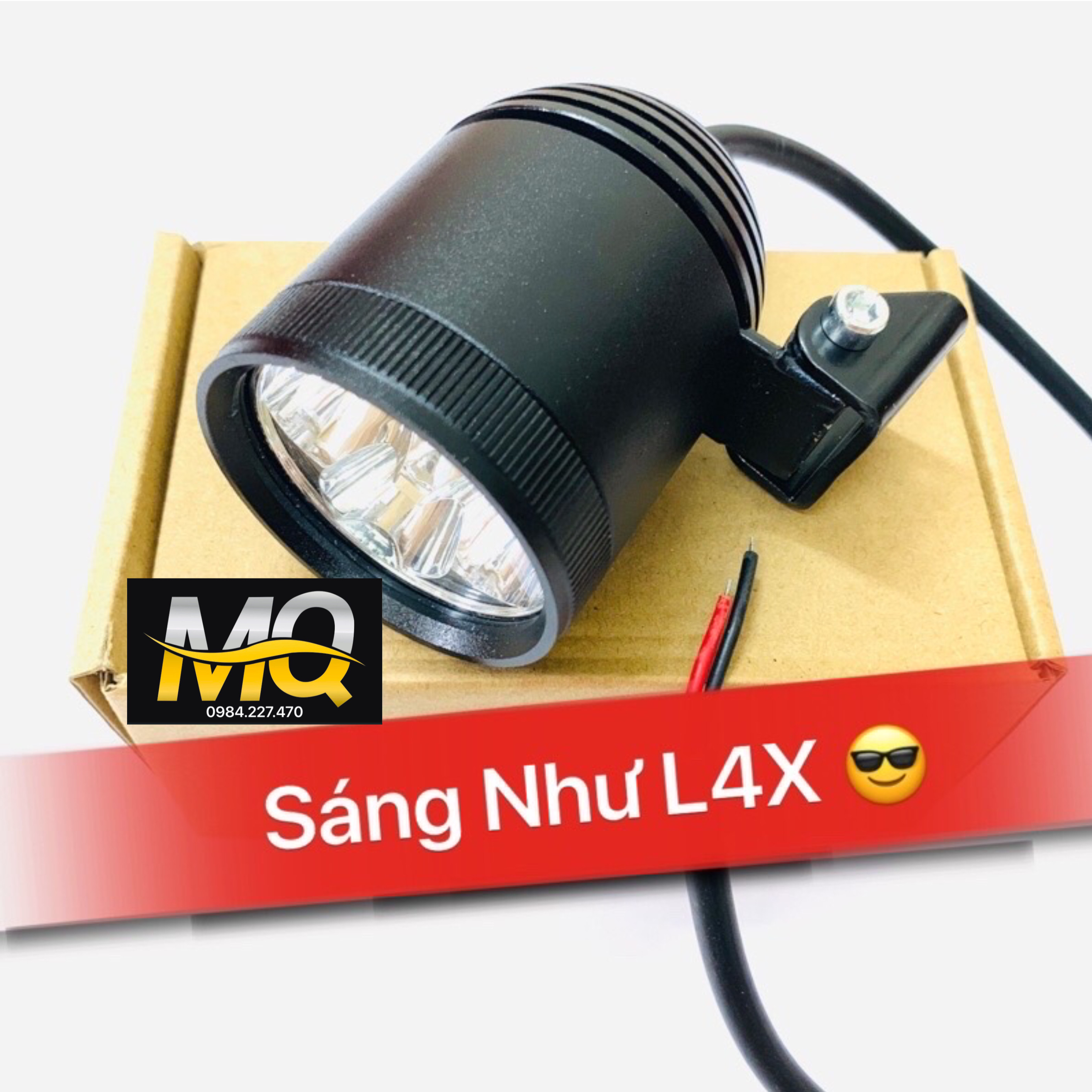 Mq.shop đèn trợ sáng l4 dài loại 1 chuẩn 30w ánh sáng trắng tặng full bộ phụ kiện 5 món tùy theo mã đơn