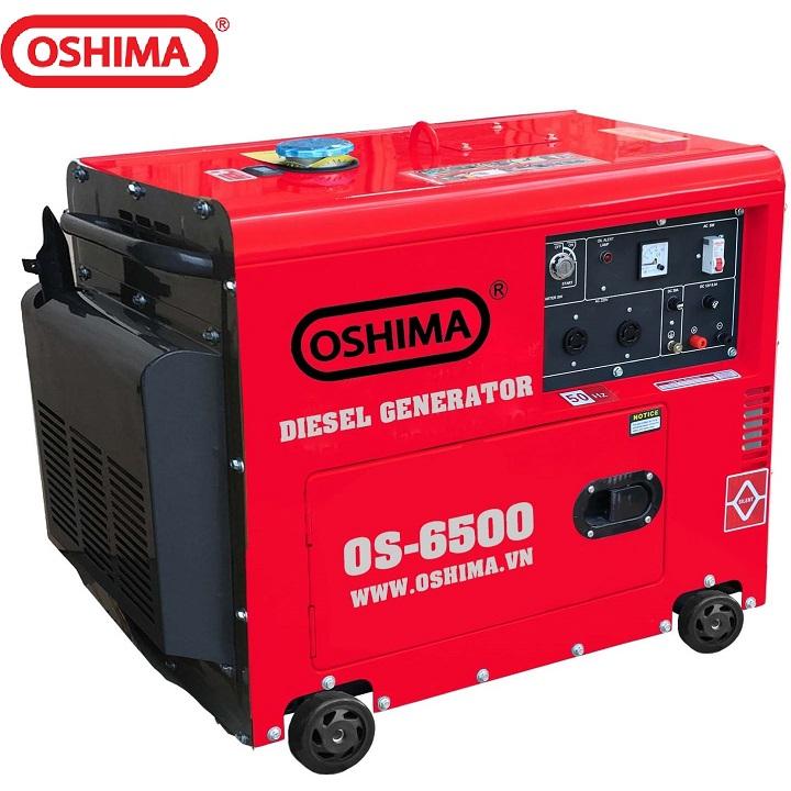 Máy phát điện chạy dầu 5kw oshima 6500