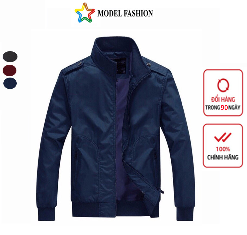 Áo Khoác dù Nam Gapro Fashion  cổ đứng Hàn Quốc Gapro Fashion AKD125 ( xanh đen )