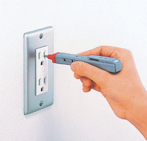 Bút thử điện âm tường kiểu đèn led có âm thanh kiểm tra điện áp ac và dc hãng anex nhật bản - no.2145-l