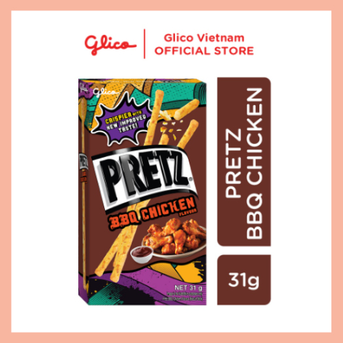 Combo Hộp Bánh Que Nướng Giòn Vị Gà Nướng Glico Pretz BBQ - Main Image