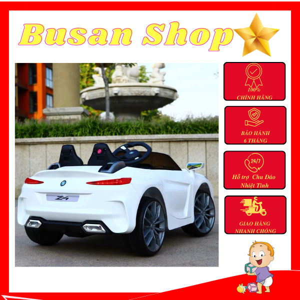 Xe hơi điện cho bé bmw busan 118 xe ô tô điện trẻ em có điều khiển từ xa và tự lái