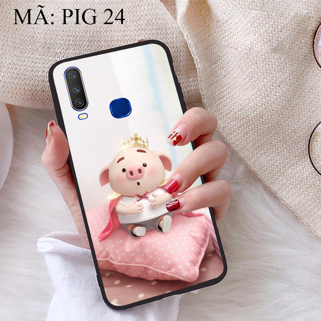 [HCM]Ốp lưng iCase dành cho  Vivo U10 viền dẻo TPU BST Pig Cute
