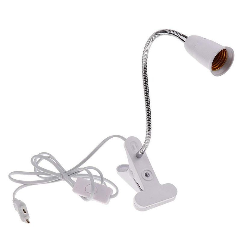Chân đèn để bàn kẹp tcd-e27.33 cm, chân đèn led đui xoáy