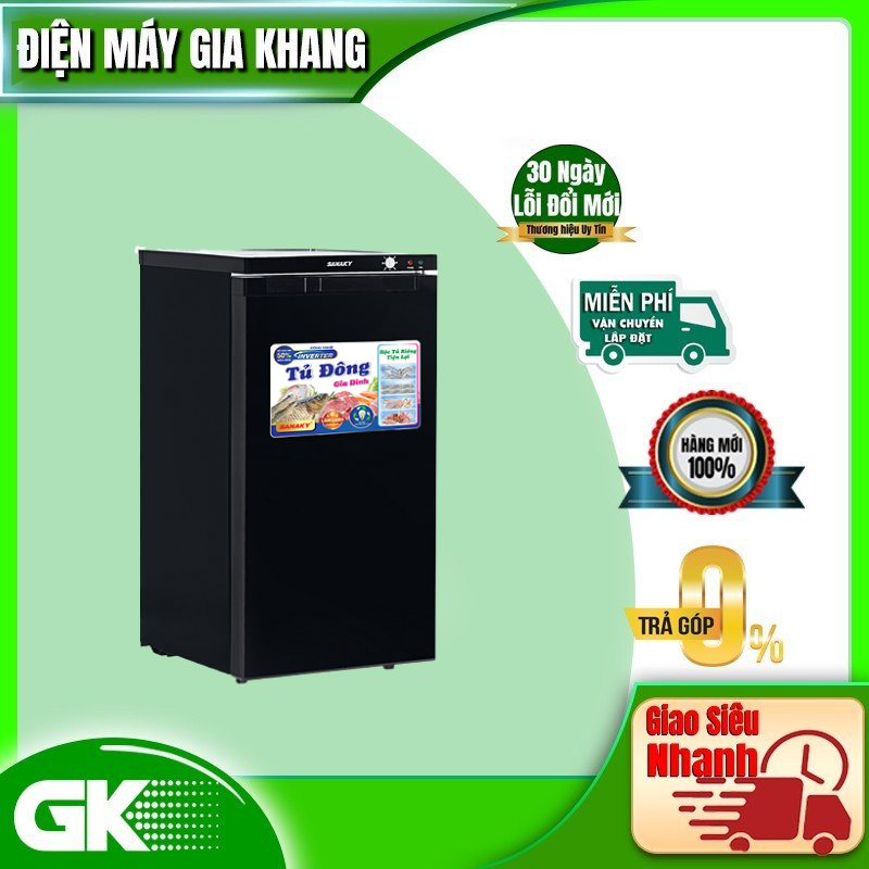 Tủ đông sanaky inverter 118 lít vh-160k3 - giao toàn quốc - freeship hcm