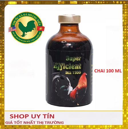 B12 7500 chai 100ml - tăng bo, tăng nước máu gà đá, không nóng gà.