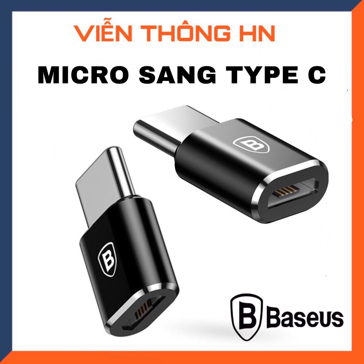 Đầu chuyển Jack chuyển adapter Baseus chuyển đổi từ micro sang type c chất lượng dựng dụng cho mã đt samsung oppo vivo ...