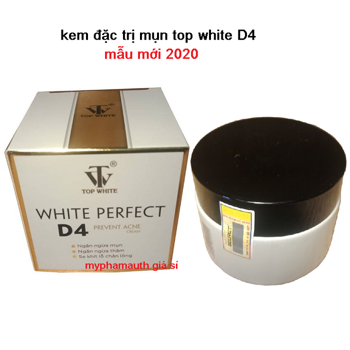 Kem Top White Perfect D4 ngăn mụn,làm mờ sẹo,thâm