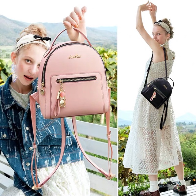 Balo nữ cao cấp Just Star khoá ngang - MG21, thiết kế thời trang, sang trọng, đường may tỉ mỉ chắc chắn