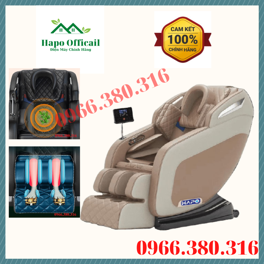 Ghế massage toàn thân - Ghế mát xa màn hình LCD cảm ứng, phát nhạc bluetooth, nhiều chế độ massage chuyên sâu/ Hàng chính hãng bảo hành 5 năm