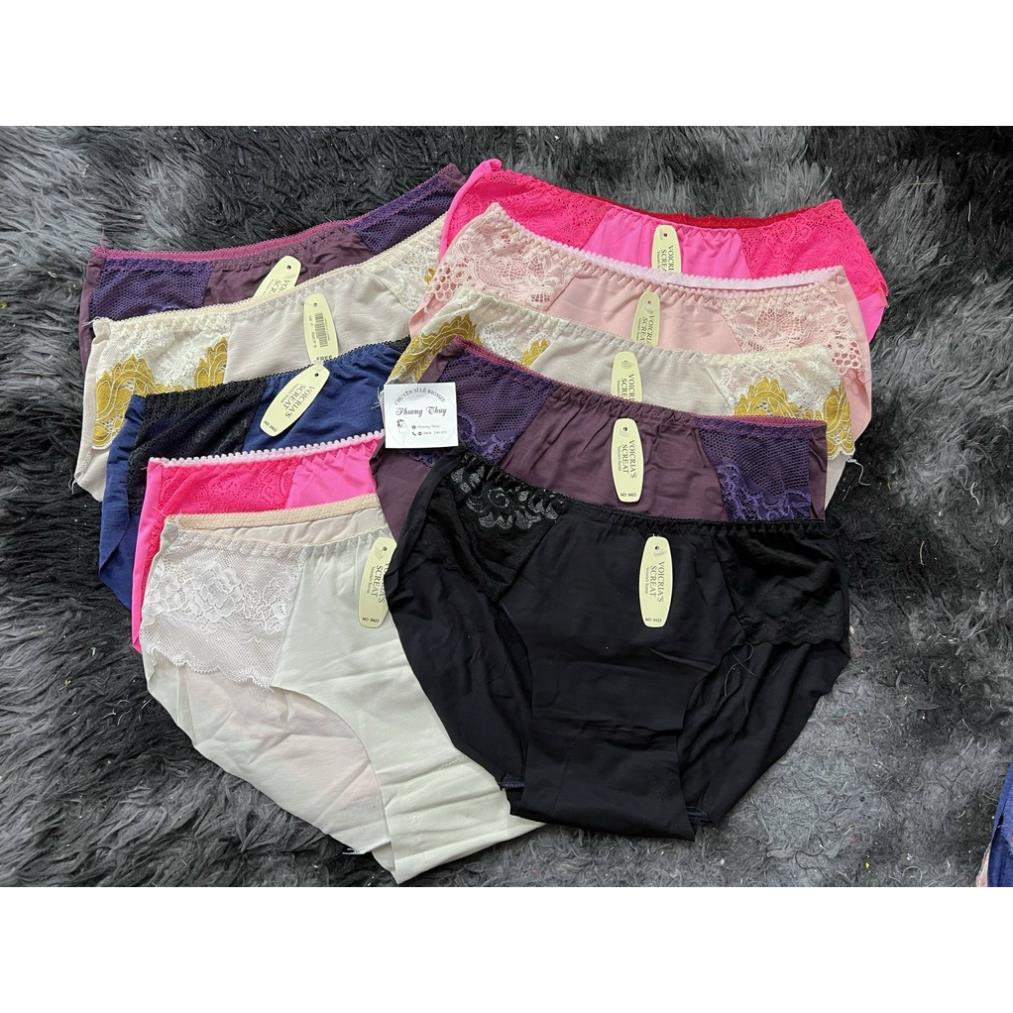 Quần lót nữ bigsize chất thun lạnh phối ren,trơn - Phương Thúy Bigsize