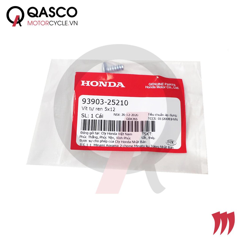 Vít tự ren honda 5x12 dùng chung nhiều xe qasco