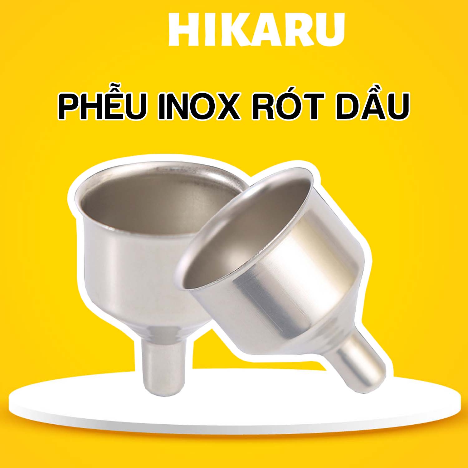 Phễu rót dầu ăn inox 304 hikaru rót nước mắm rót xì dầu rót gia vị rót nước hoa