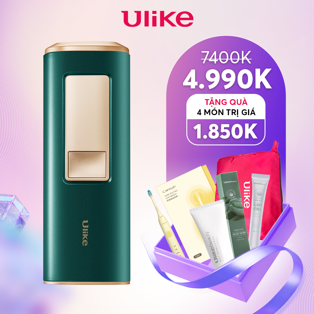 {Chính hãng} Máy triệt lông làm lạnh không đau Ulike Sapphire Air Cooling IPL DeepGreen_Sản phẩm chính hãng Hàn Quốc