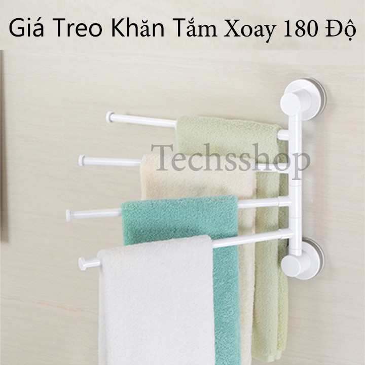 Kệ nhà tắm treo khăn đa năng Ecoco E1610 - Móc dán tường treo khăn tắm 4 móc - Kệ dán tường không cần khoan vít - Kệ nhà tắm - Kệ nhà vệ sinh - Móc phơi quần áo - Móc treo quần áo