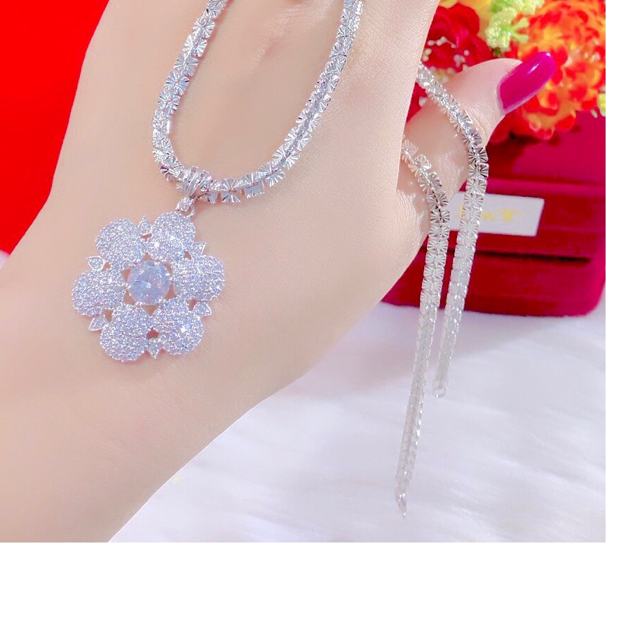 Dây chuyền nữ mạ bạch kim mẫu mới về