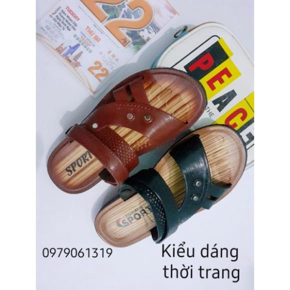 Dép sandal nhựa giả da
