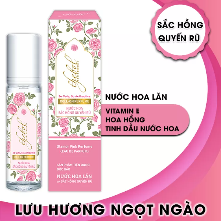 Nước hoa lăn Sắc Hồng Quyến Rũ Thebol 8ml