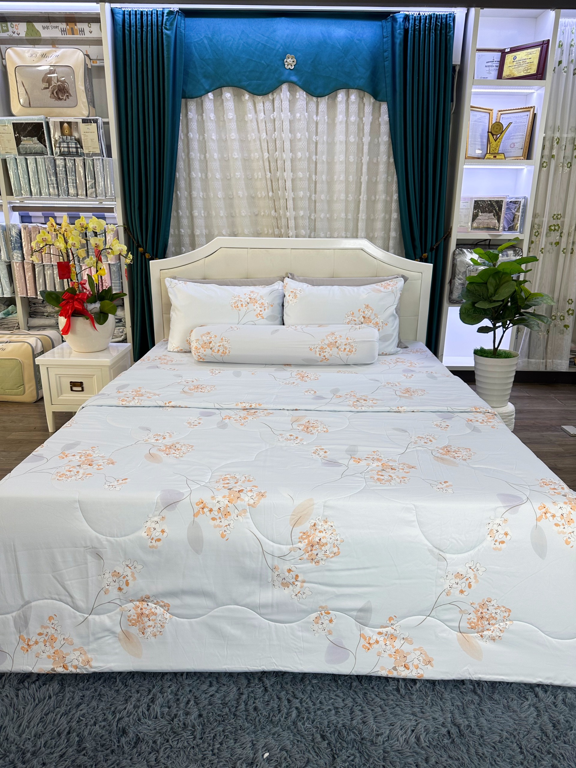 MẪU MỚI 2024 - Trọn bộ chăn ga trải giường Tencel Microfiber Plus, ga trải giường, vỏ gối nằm, vỏ gối ôm dây kéo, mền chần gòn tencel, cao cấp, mát mịn