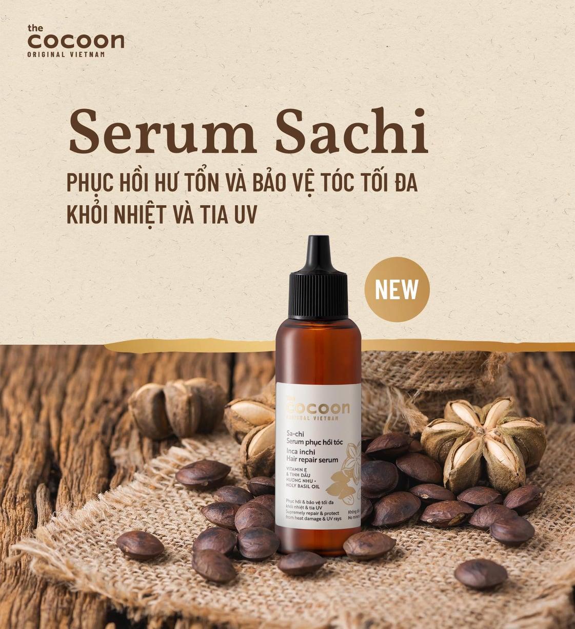 Sachi serum Phục Hồi Tóc Hư Tổn Và Bảo Vệ Tóc Cocoon 70ml