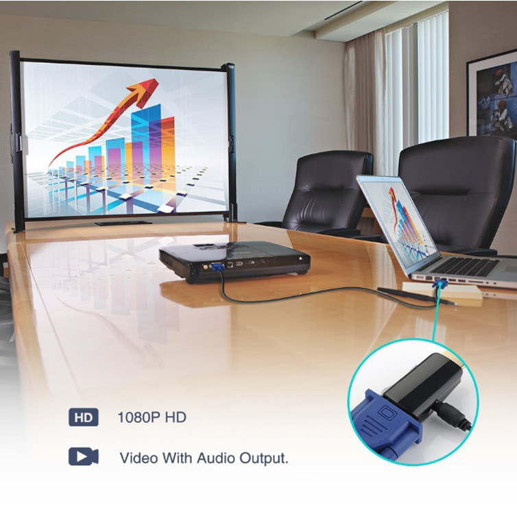 Đầu chuyển đổi hdmi sang vga + audio