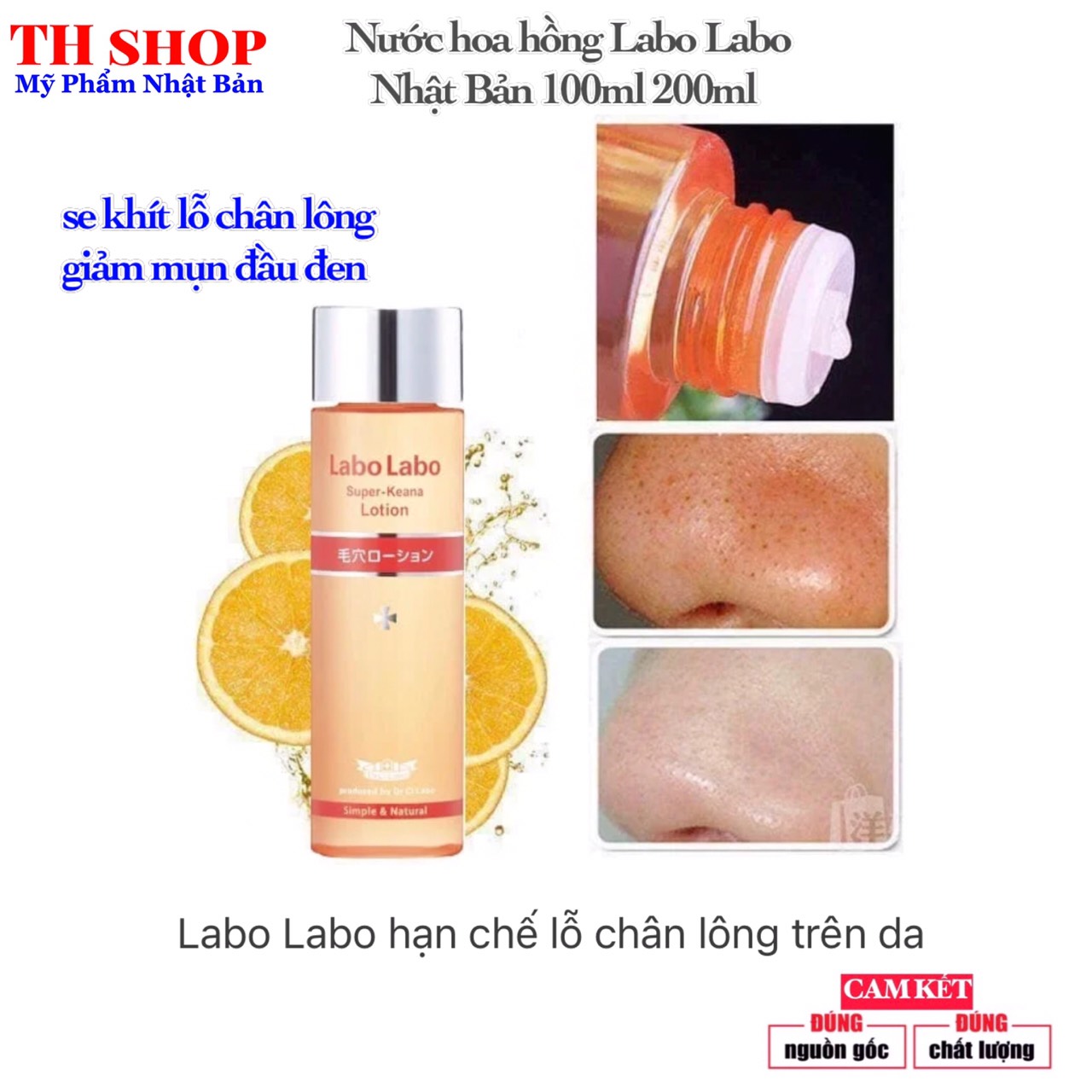 Nước hoa hồng Labo Labo Super Keana Lotion Nhật Bản 100ml 200ml se khít lỗ chân lông giảm mụn đầu đen hiệu quả