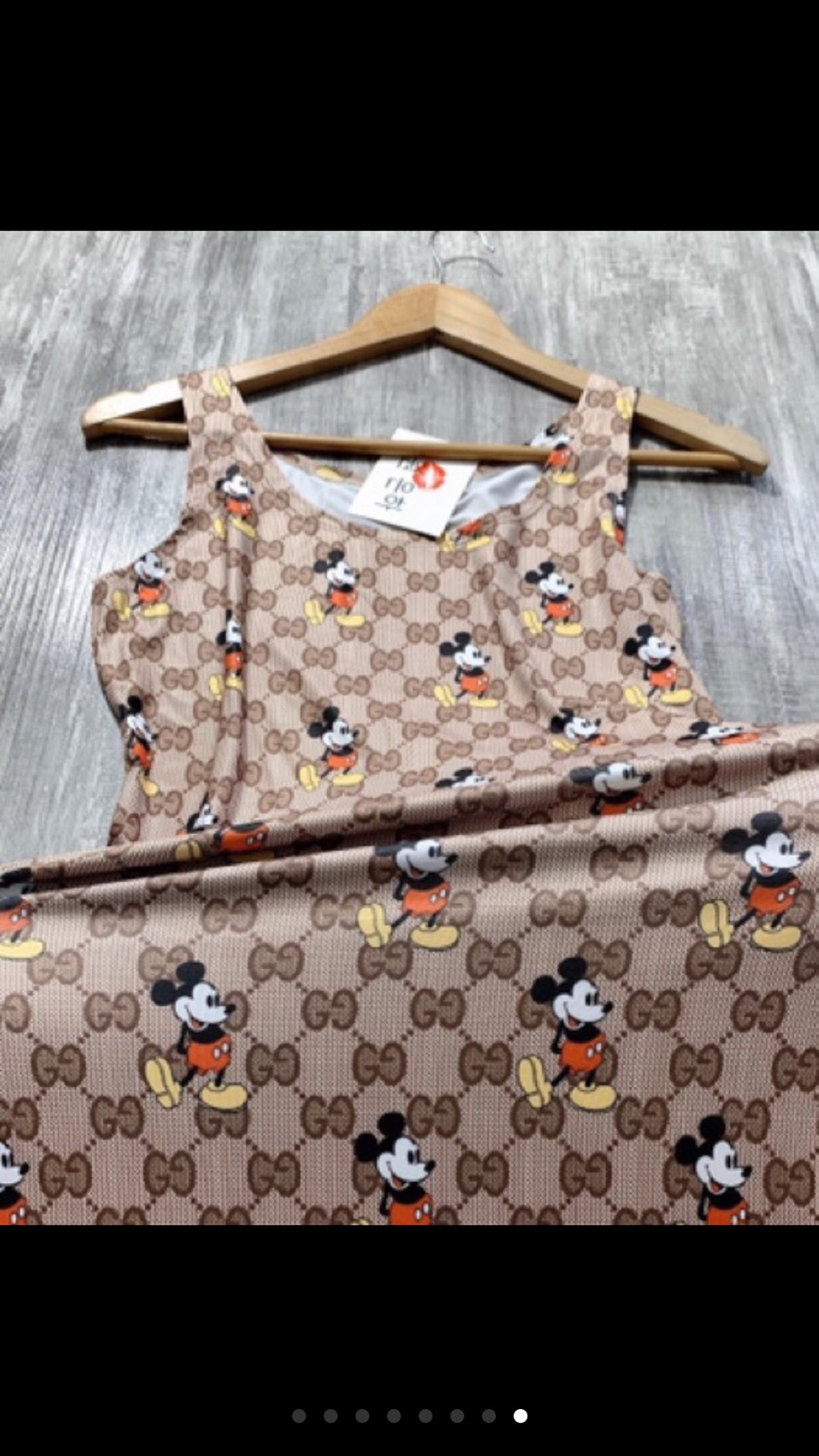 Váy body nữ hoạt tiết hoạt hình chuột mickey