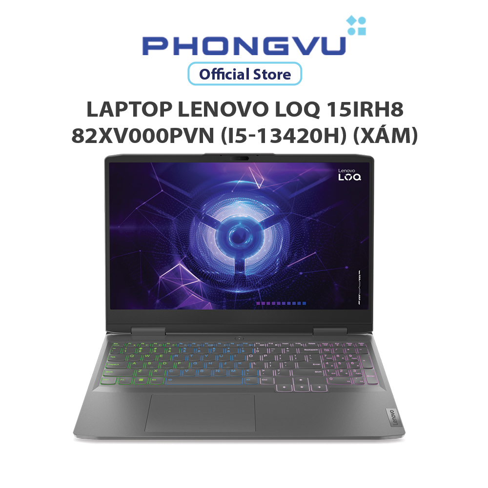 [Nhập ITL3M0 giảm 12% tối đa 3TR] Laptop Lenovo LOQ 15IRH8 - 82XV000PVN (i5-13420H/RAM 8GB/512GB SSD/ Windows 11) - Bảo hành 24 tháng