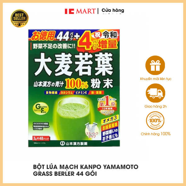 Bột trà lúa mạch nhật bản 44 gói