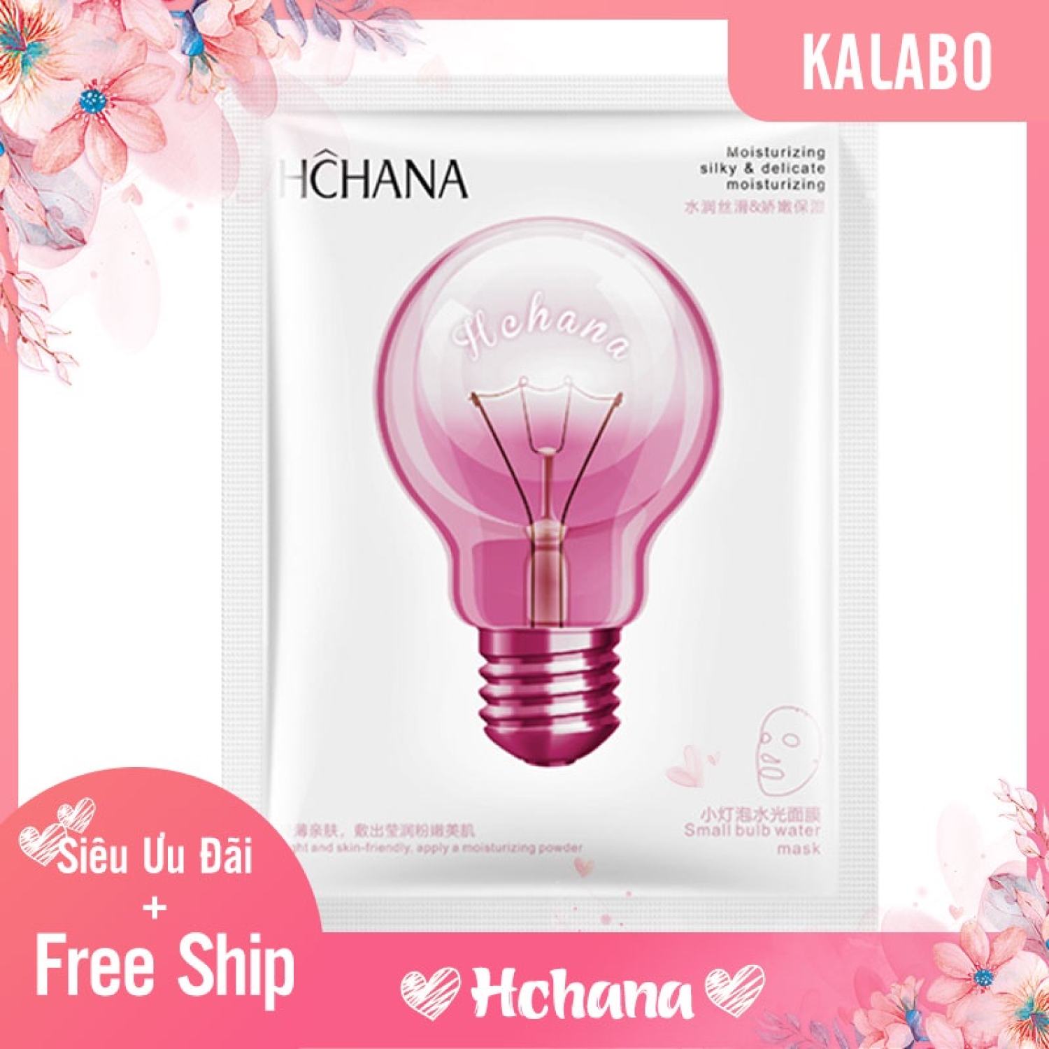 Mặt nạ bóng đèn hchana 30g độc lạ dưỡng da cấp nước