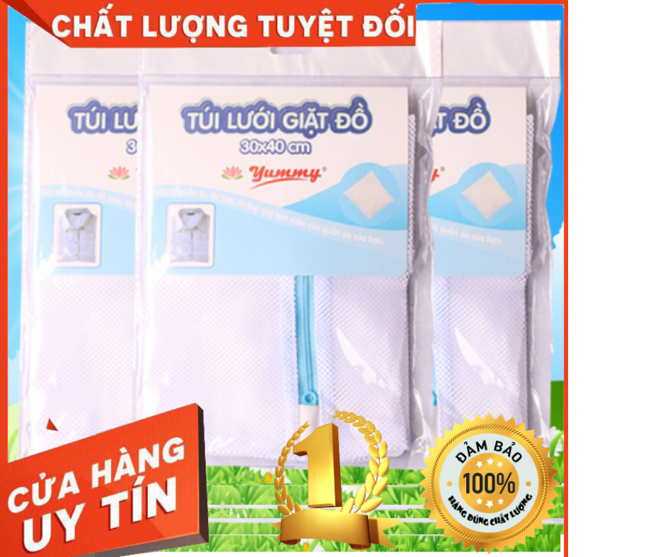 Túi giặt đồ cao cấp hiệu YUMMY kích thước 30X40 /Túi bảo vệ quần áo khi giặt /túi lưới giặt đồ hàng việt nam chất lương cao