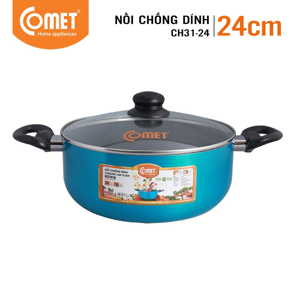 Nồi chống dính ceramic an toàn comet - ch31-24