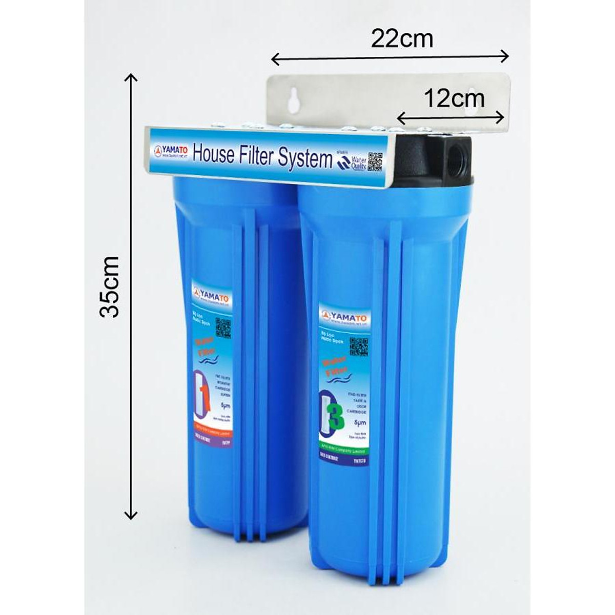 Bộ lọc nước thô đầu nguồn 2 cấp lọc 10inch zen 21