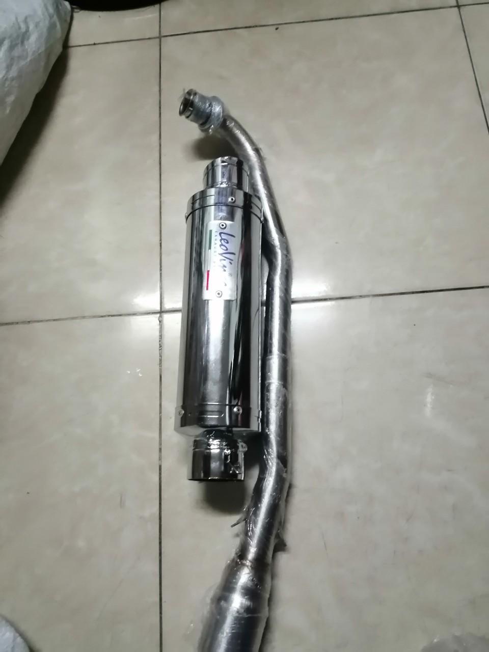 pô xe máy leovince cổ sirius RC xăng,leovin