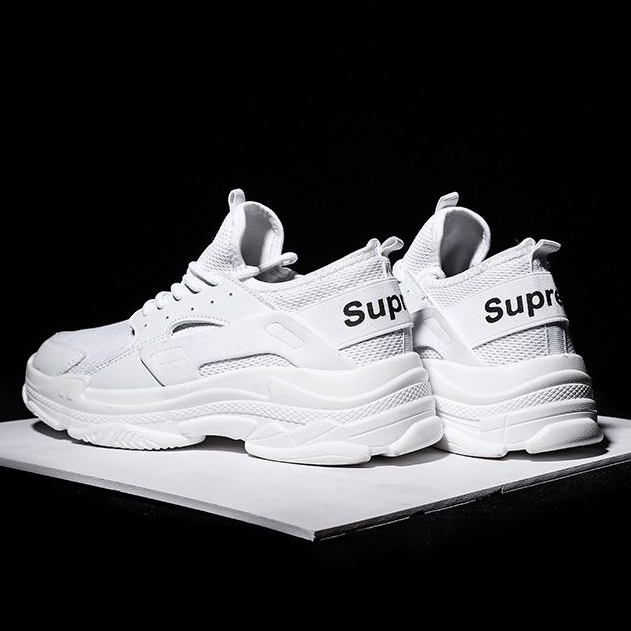 Giày thể thao nam trắng,giày sneaker nam cao cấp (hot trend) mã GTT