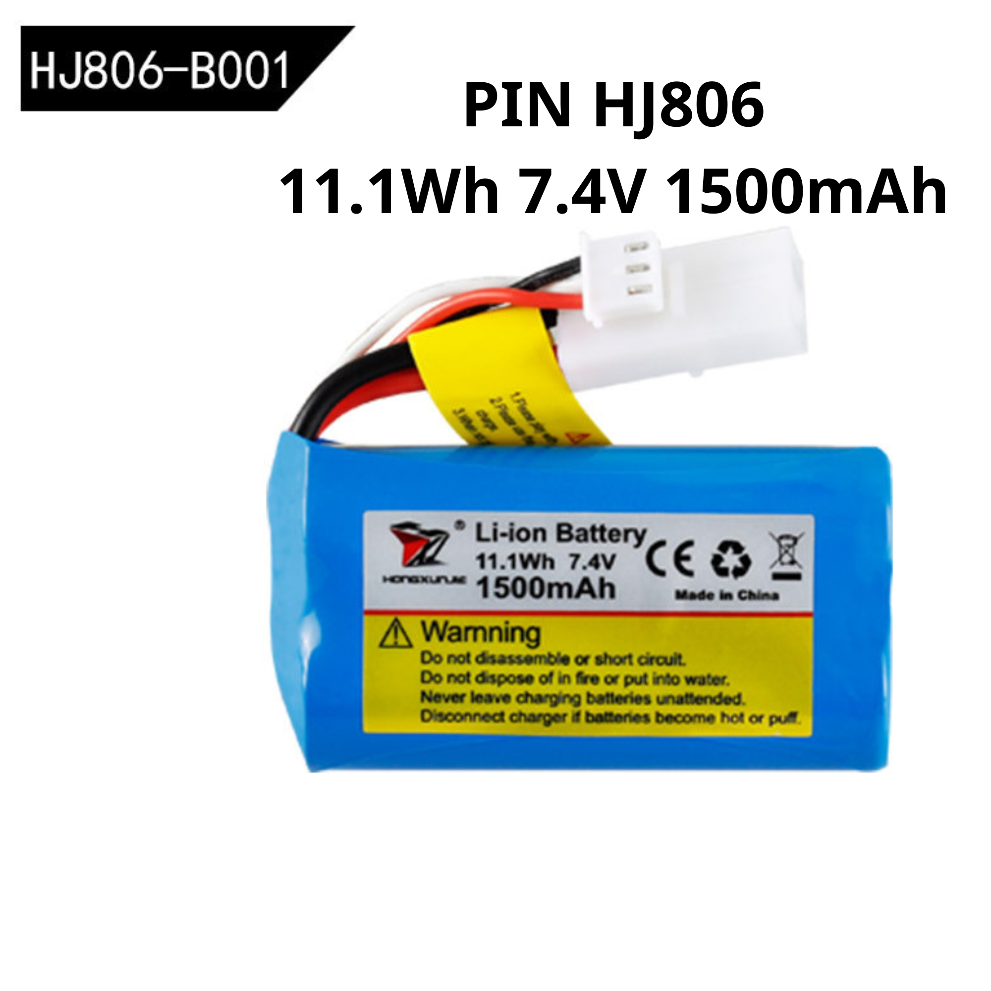 Pin zin dùng cho tàu cano hj806/hj806b 11.1wh 7.4v 1500mah 3000mah dùng cho tàu cano điều khiển từ xa