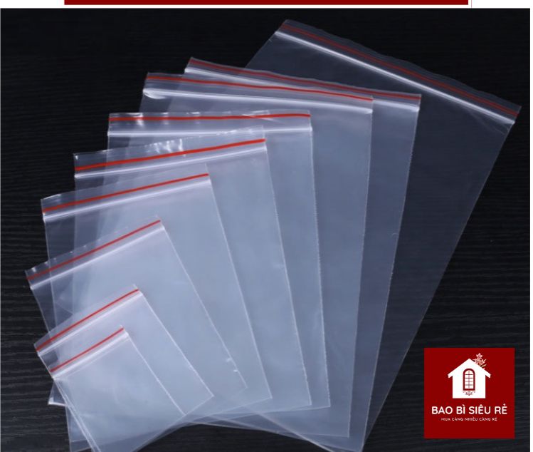 Hcm freeship | 0.5kg - túi zip chỉ đỏ đủ các size