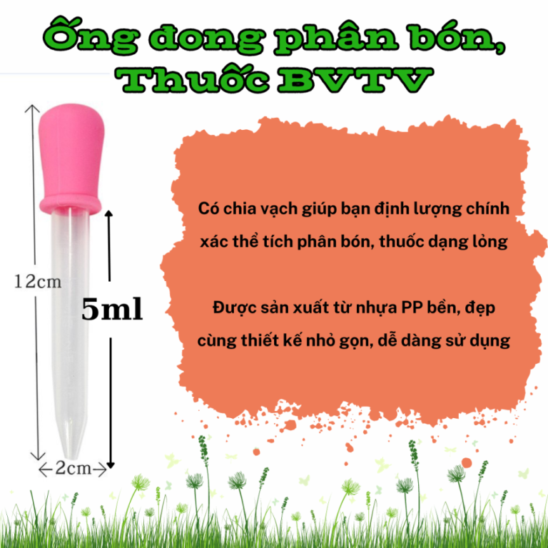 Ống nhựa đong phân -Nhiều mức, tiện lợi đong phân thuốc chính xác