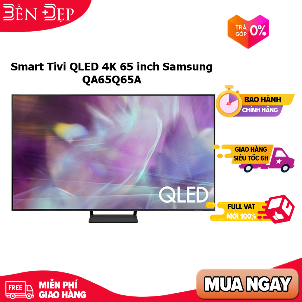 [Trả góp 0%] Smart Tivi QLED 4K 65 inch Samsung QA65Q65A