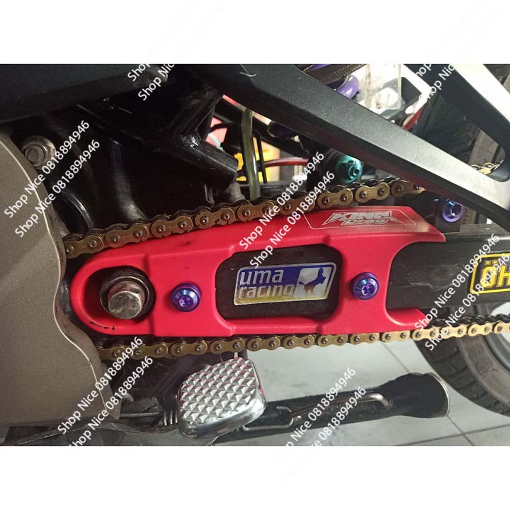 Cao su gắp King Drag gắn xe máy Honda Yamaha màu thời trang giá 1 cái