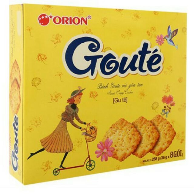 Bánh goute hộp 8 gói = 288g