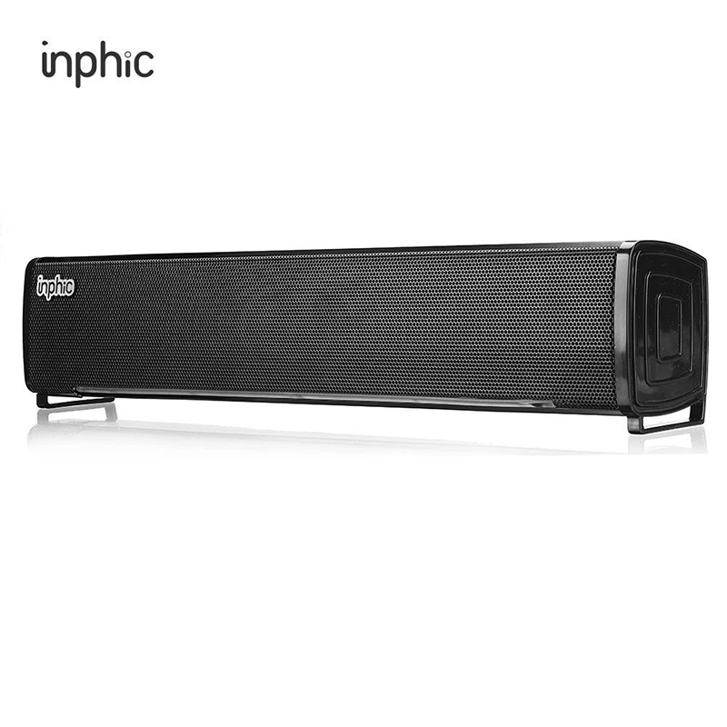 Loa Mini Có Dây Inphic US1 Âm Thanh Vòm Stereo Ánh Sáng LED Cho Máy Tính Bàn, Laptop, Tivi